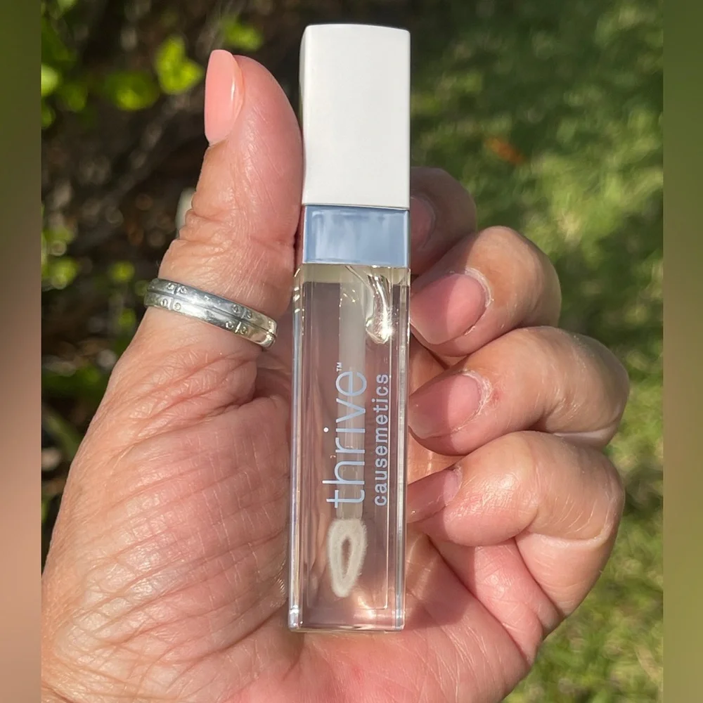 THRIVE CAUSEMETICS Pout Hero Clear Lip Gloss Balm In Vanilla Swirl